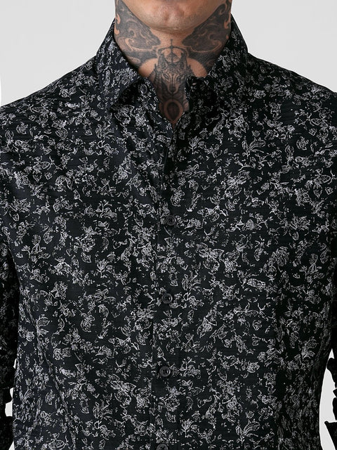 DOBBY PRINTED TAILORED SHIRT-Shirt - 260134465