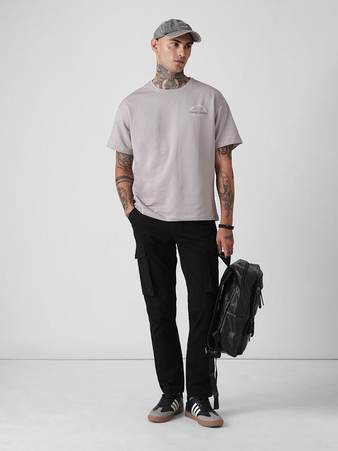 DOBBY SLIM FIT CARGO TROUSERS - Cargo - 4IS2F0576