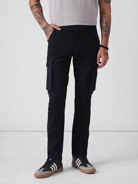 DOBBY SLIM FIT CARGO TROUSERS - Cargo - 4IS2F0581