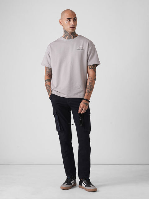 DOBBY SLIM FIT CARGO TROUSERS - Cargo - 4IS2F0581
