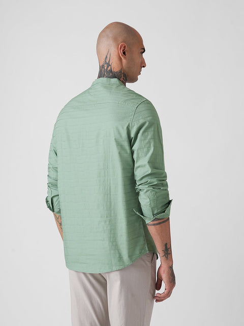 DOBBY STRIPED TAILORED KURTA - Kurta - 260134890