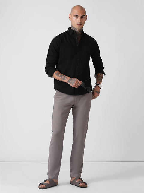 DOBBY TAILORED FULL SLEEVE SHIRT-Shirt - 251033405