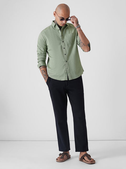 DOBBY TAILORED FULL SLEEVE SHIRT-Shirt - 251033395