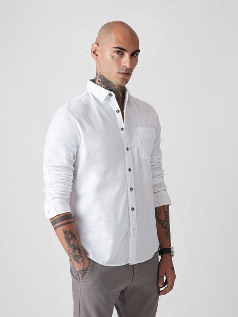 DOBBY TAILORED FULL SLEEVE SHIRT-Shirt - 251033390