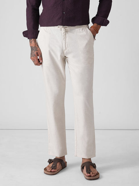 DOBBY TRAVELLER FIT TROUSERS - Trousers - 4IS1F0131