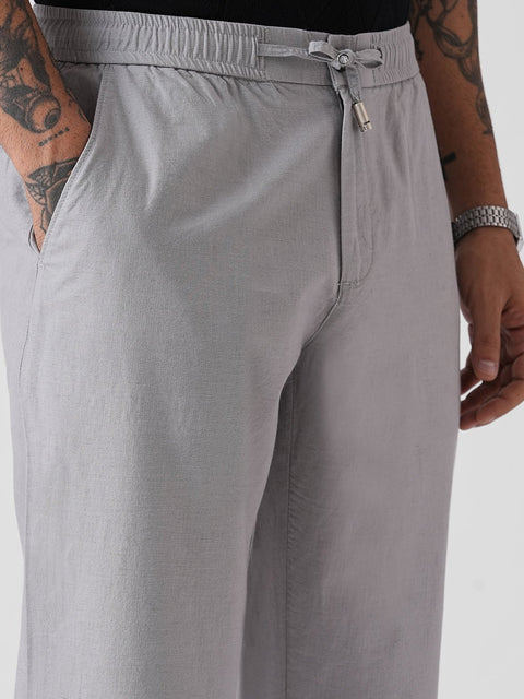 DOBBY TRAVELLER FIT TROUSERS - Trousers - 4IS1F0126