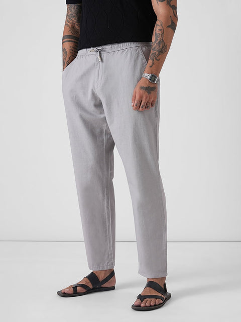 DOBBY TRAVELLER FIT TROUSERS - Trousers - 4IS1F0126