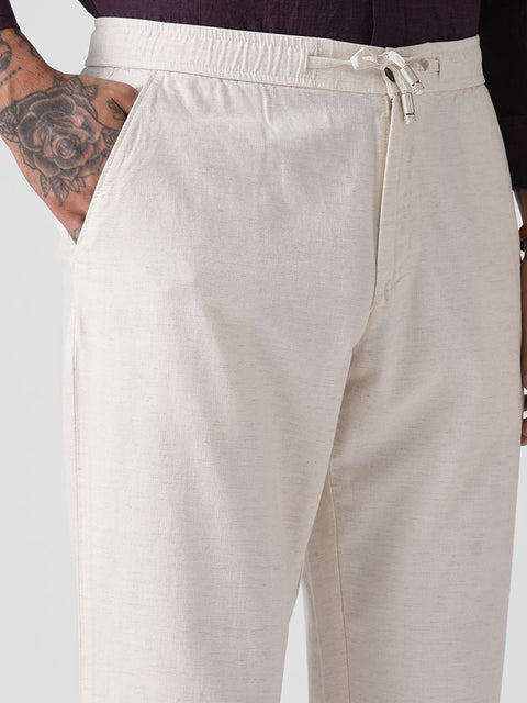 DOBBY TRAVELLER FIT TROUSERS - Trousers - 4IS1F0131