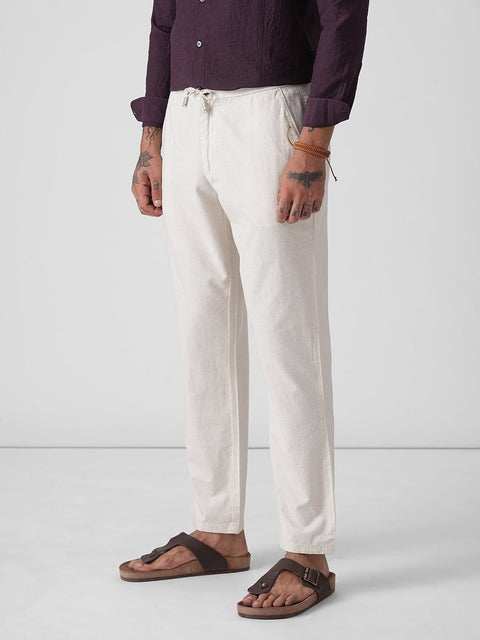 DOBBY TRAVELLER FIT TROUSERS - Trousers - 4IS1F0131