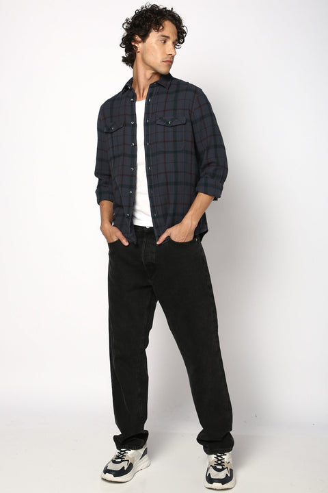 Double Pocket Checks Shirt - Shirt - 2412302399