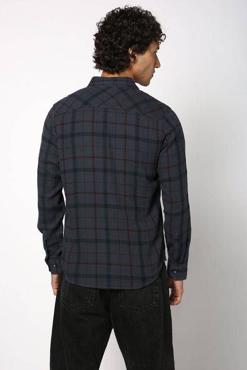 Double Pocket Checks Shirt - Shirt - 2412302399