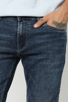 DRAK BLUE MENS ANKLE FIT JEANS - Jeans - 250810499
