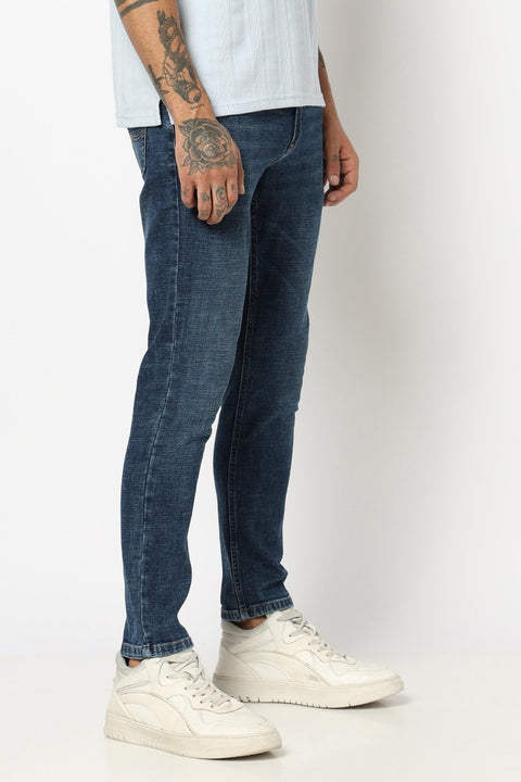 DRAK BLUE MENS ANKLE FIT JEANS - Jeans - 250810499
