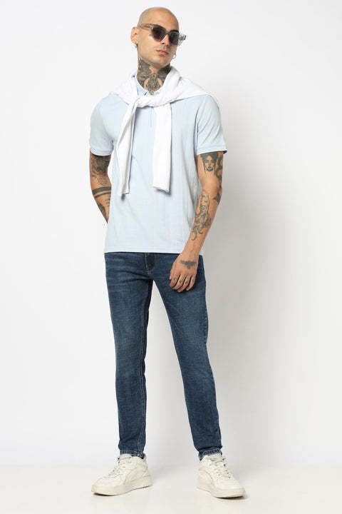 DRAK BLUE MENS ANKLE FIT JEANS - Jeans - 250810499