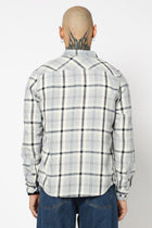 DUSTY BLUE TARTAN CHECKERED SHIRT-Shirt - 250230478
