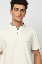 ELION Band Collar T Shirt - T-Shirt - 2411301036