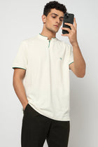 ELION Band Collar T Shirt - T-Shirt - 2411301036