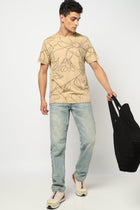 ELION Floral Printed T-Shirt - T-Shirt - 2411300946