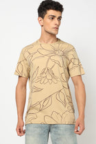 ELION Floral Printed T-Shirt - T-Shirt - 2411300946