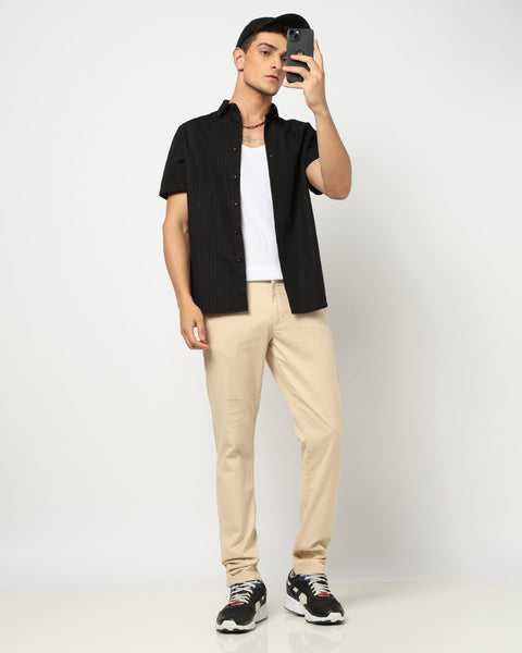 ENLOR Cream Tapered Trouser - Trousers - 240340091