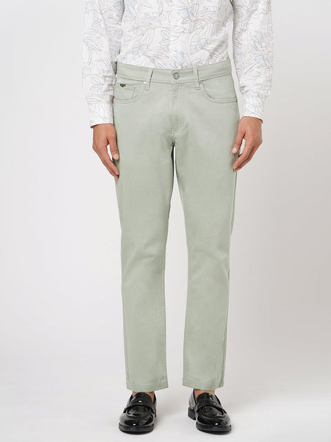 FAWN STRAIGHT FIT DOBBY TROUSER - Trousers - 251241602