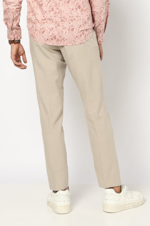 FAWN TRAVELLER FIT LINEN TROUSER - Trousers - 250740740