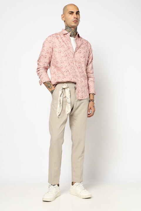 FAWN TRAVELLER FIT LINEN TROUSER - Trousers - 250740740