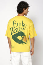 Funky Beats Printed Oversized T-shirt - T-Shirt - 2409300674