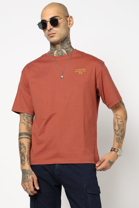 GRAPHIC OVERSIZED ROUND NECK TEE - T Shirt - 2409300645