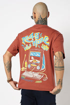 GRAPHIC OVERSIZED ROUND NECK TEE - T Shirt - 2409300645