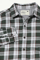 GREEN CHECKERED FULL SLEEVE TAILORED FIT SHIRT-Shirt - 250731692
