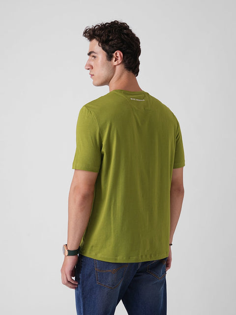 GREEN GRAPHIC ROUND NECK T - SHIRT - T Shirt - 250930878