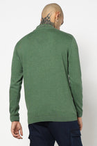 GREEN HIGH NECK FLATKNIT PULLOVER - T Shirt - 250960211