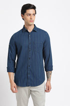 Green Striped Cotton Shirt - Shirt - 240427371