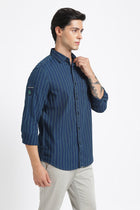 Green Striped Cotton Shirt - Shirt - 240427371