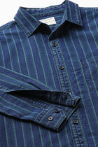 Green Striped Cotton Shirt - Shirt - 240427371