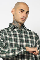 GREEN TARTAN CHECKERED COTTON SHIRT-Shirt - 250832101