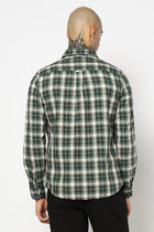 GREEN TARTAN CHECKERED COTTON SHIRT-Shirt - 250832101