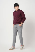 GREY ANKLE FIT TWILL JEANS - Jeans - 250910641