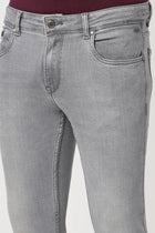 GREY ANKLE FIT TWILL JEANS - Jeans - 250910641