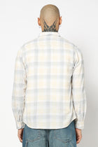 GREY CHECKERED LINEN SHIRT-Shirt - 250731792