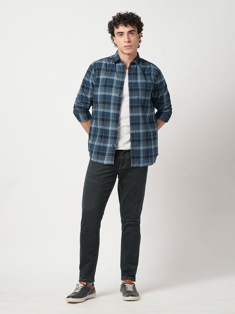 GREY CHECKERED OXFORD SHIRT-Shirt - 250932496