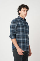 GREY CHECKERED OXFORD SHIRT-Shirt - 250932496