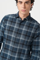 GREY CHECKERED OXFORD SHIRT-Shirt - 250932496