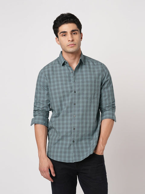 GREY OXFORD TAILORED FIT SHIRT-Shirt - 250932743