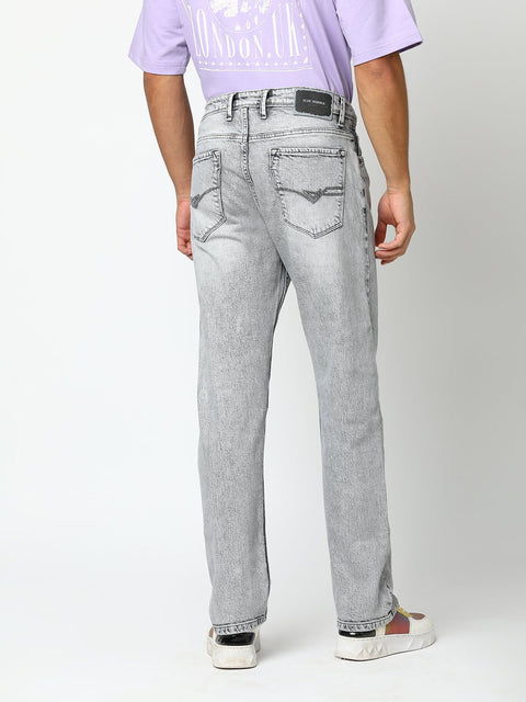 Grey Relaxed Fit Jeans - Jeans - 240110094