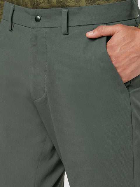 GREY SLIM FIT PLAIN TROUSER - Trousers - 251141532