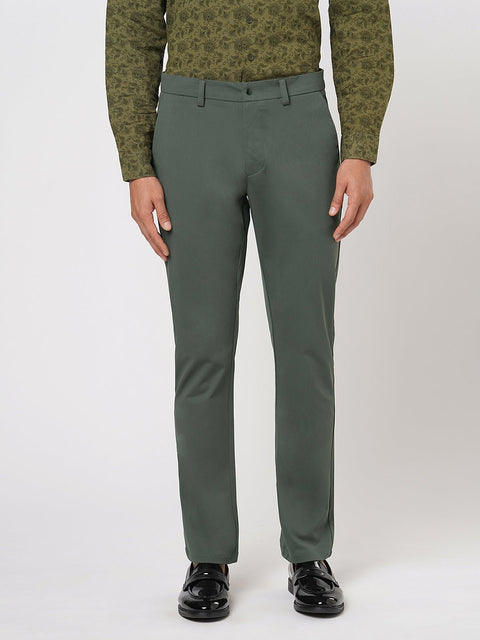 GREY SLIM FIT PLAIN TROUSER - Trousers - 251141532