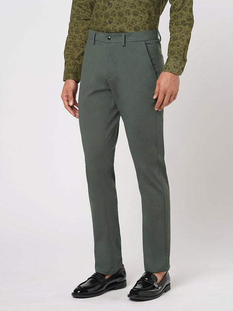 GREY SLIM FIT PLAIN TROUSER - Trousers - 251141532