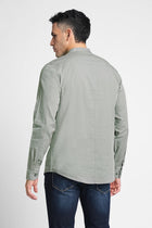 Grey Solid Cotton Kurta Shirt - Kurta - 240126513